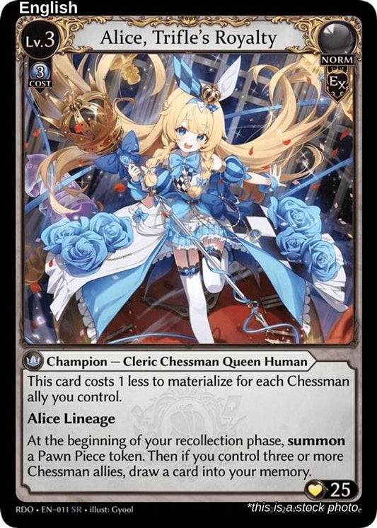 Alice, Trifle's Royalty