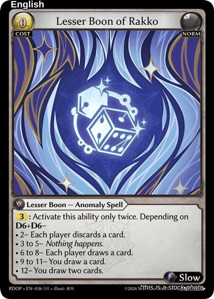 Lesser Boon of Rakko
