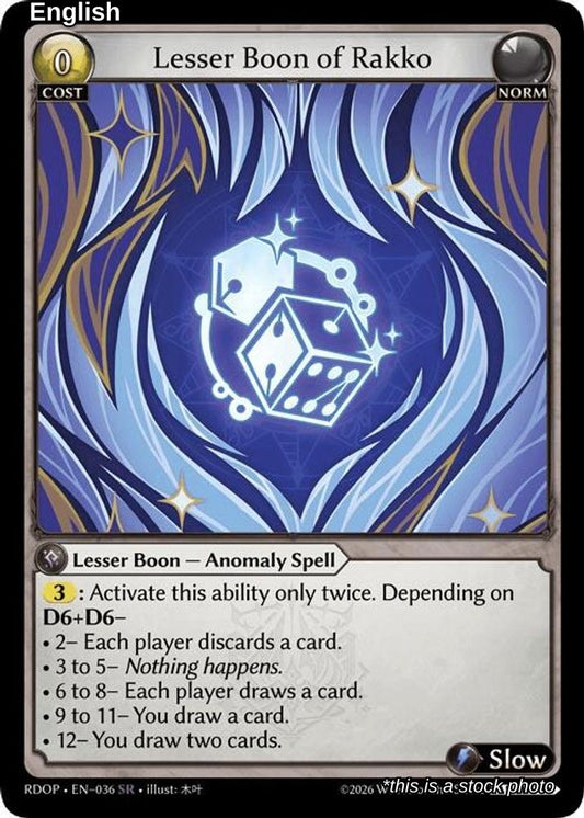 Lesser Boon of Rakko