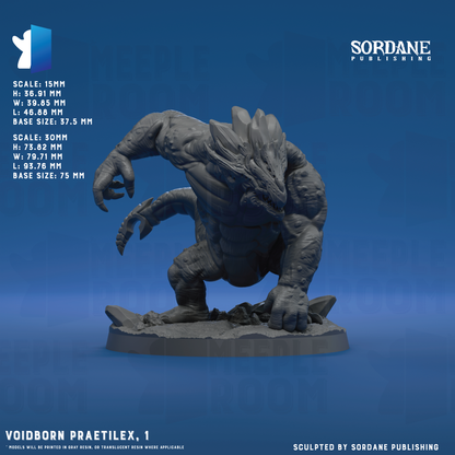 Voidborn Praetilex by Sordane Publishing | Miniature | TTRPG | Unpainted | Print on Demand