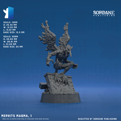 Mephits Magma by Sordane Publishing | Miniature | TTRPG | Unpainted | Print on Demand