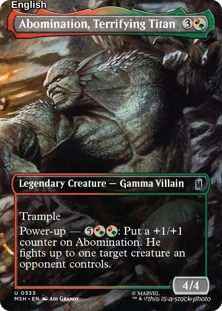 Abomination, Terrifying Titan (Borderless)
