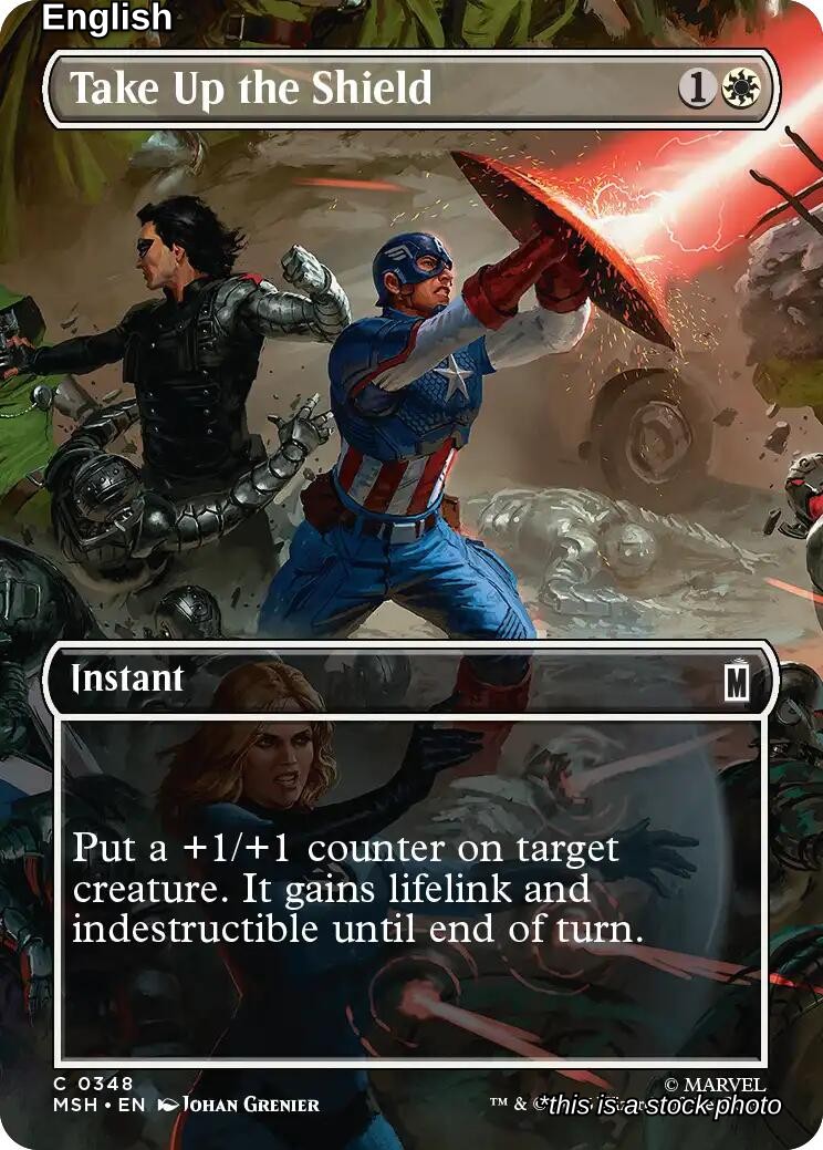 Take Up the Shield (Borderless)