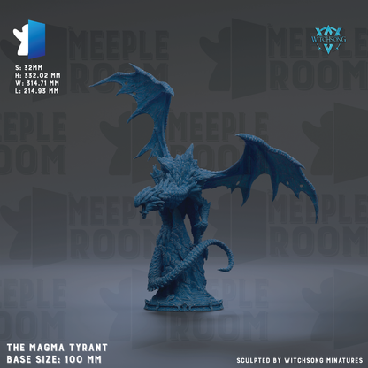 a blue dragon figurine on a gray background