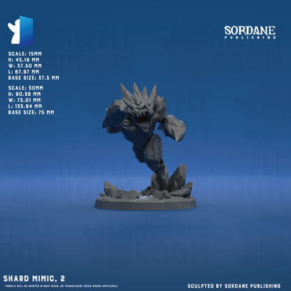 Shard Mimic by Sordane Publishing | Miniature | TTRPG | Unpainted | Print on Demand