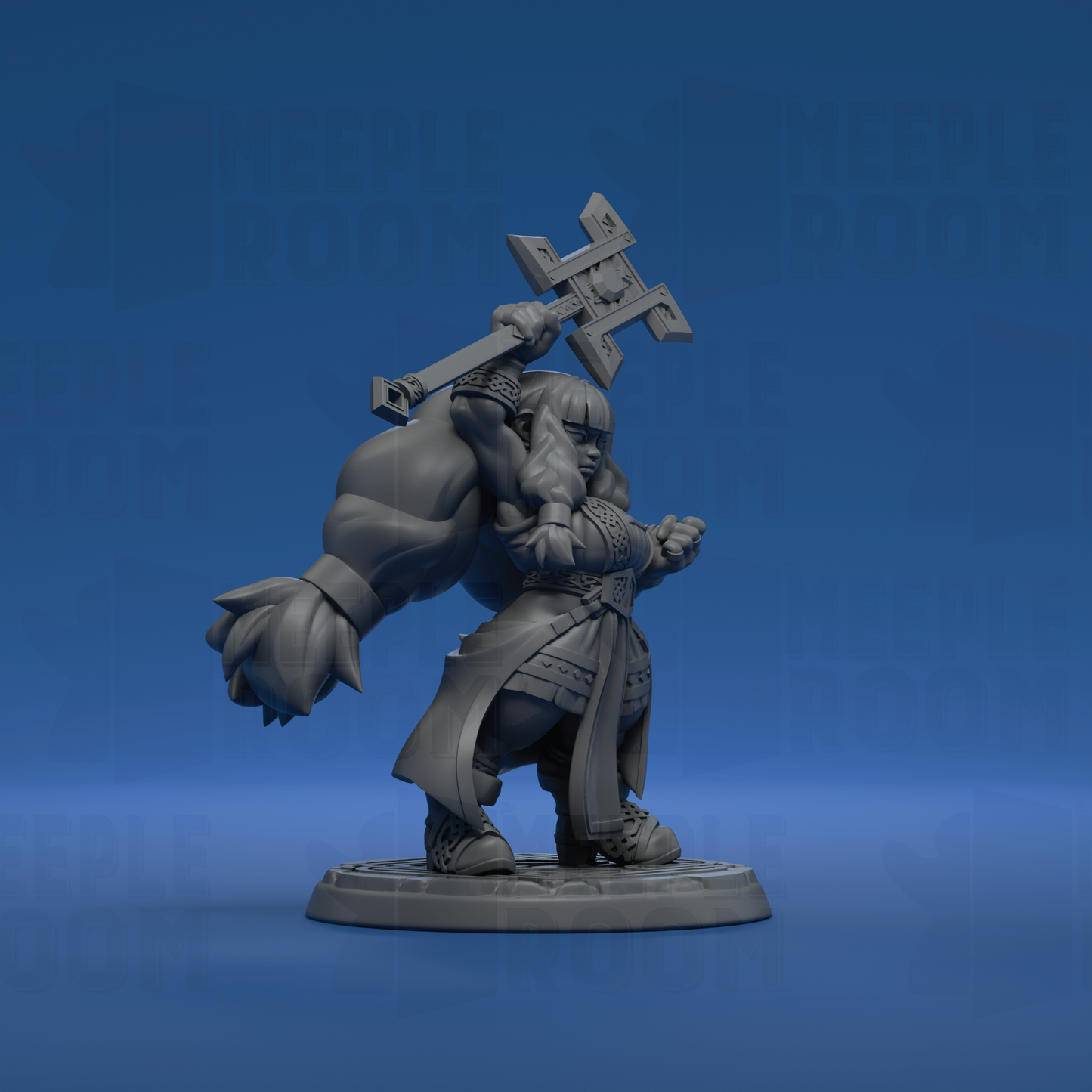 Lyri, Dwarf Mage by Twin Goddess Miniatures | Miniature | TTRPG | Unpainted | Print on Demand