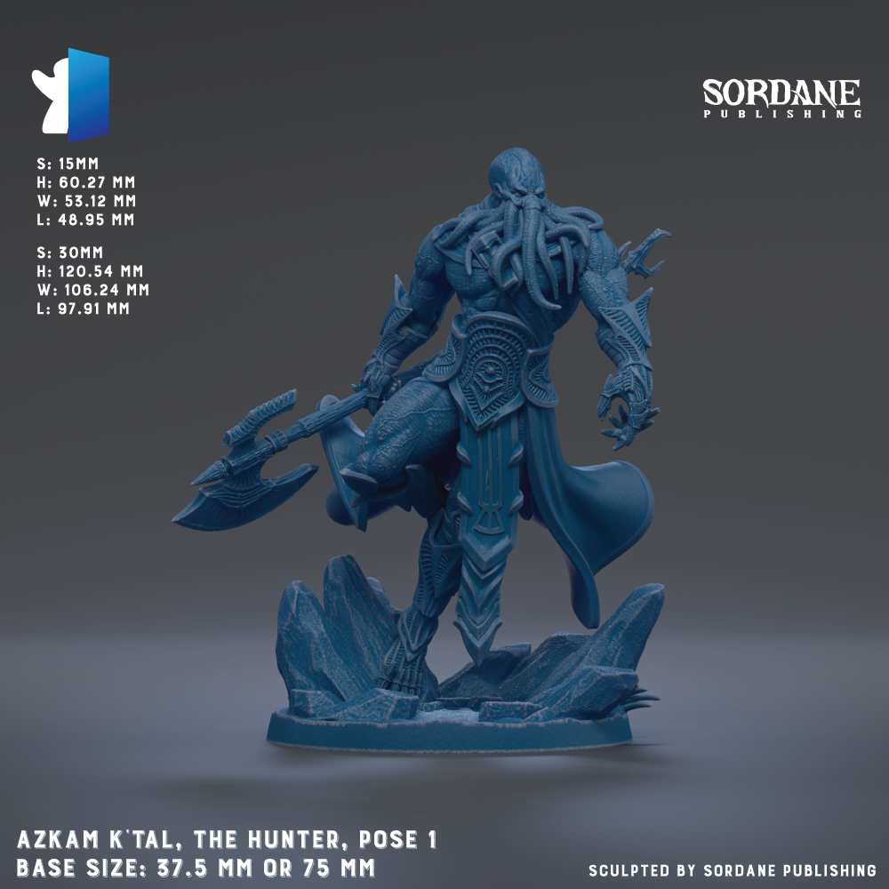 Azkam K Tal, the Hunter, pose 1