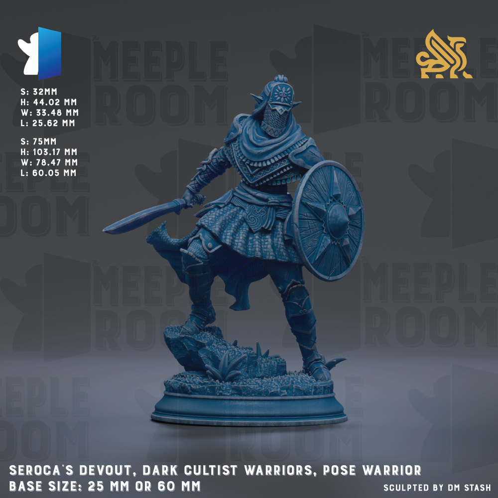 SEROCA'S DEVOUT, DARK CULTIST WARRIORS, POSE WARRIOR