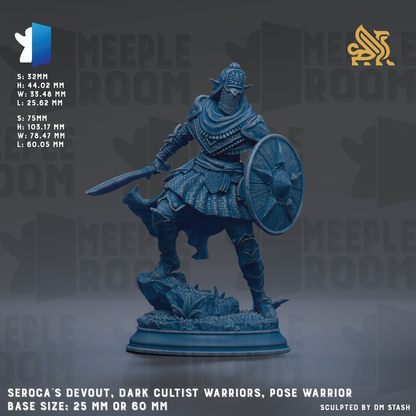 SEROCA'S DEVOUT, DARK CULTIST WARRIORS, POSE WARRIOR