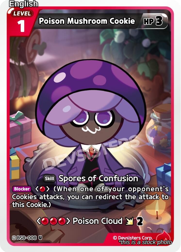 Poison Mushroom Cookie