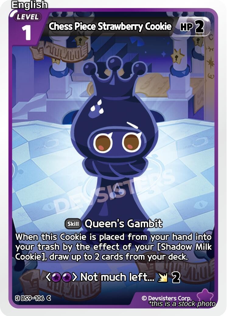 Chess Piece Strawberry Cookie