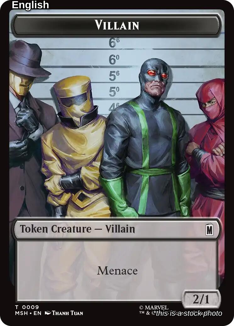 Villain // Soldier Double-Sided Token