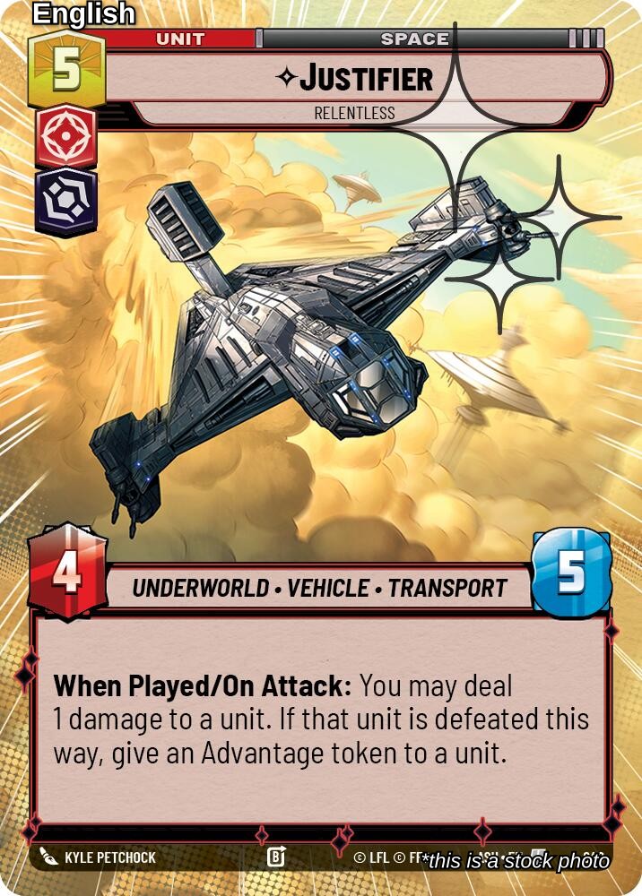 Justifier - Relentless (Hyperspace Foil)