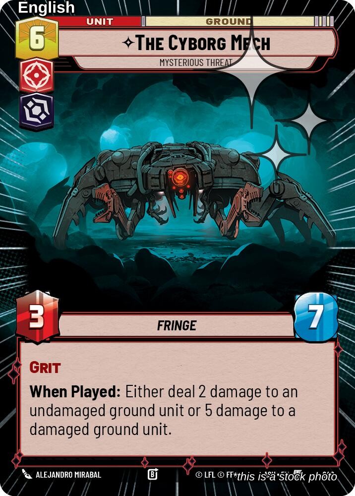 The Cyborg Mech - Mysterious Threat (Hyperspace Foil)
