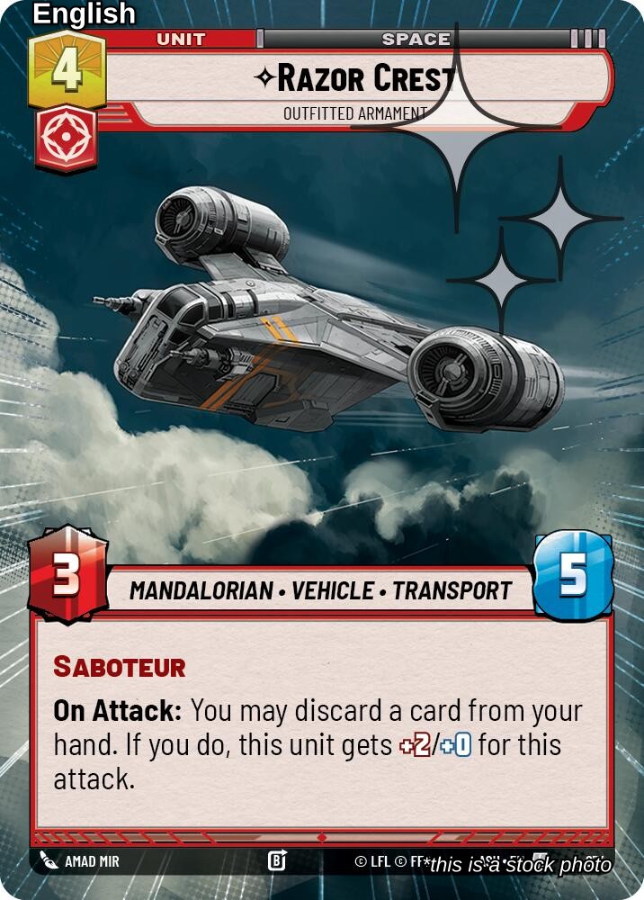 Razor Crest - Outfitted Armament (Hyperspace Foil)