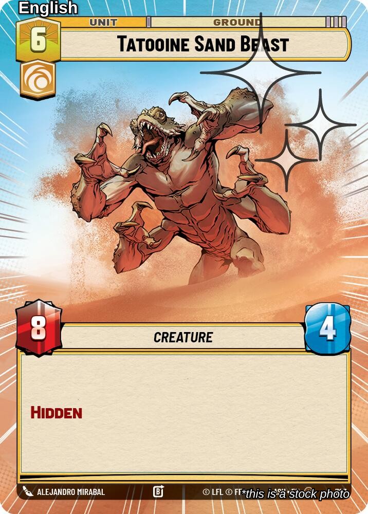 Tatooine Sand Beast (Hyperspace Foil)
