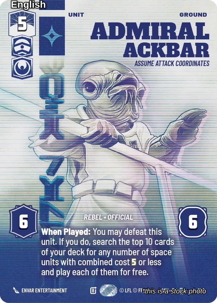 Admiral Ackbar - Assume Attack Coordinates (Prestige)