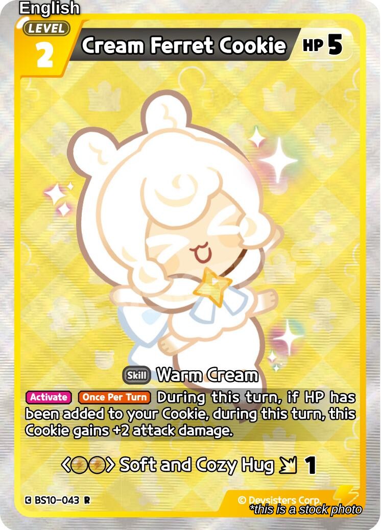 Cream Ferret Cookie