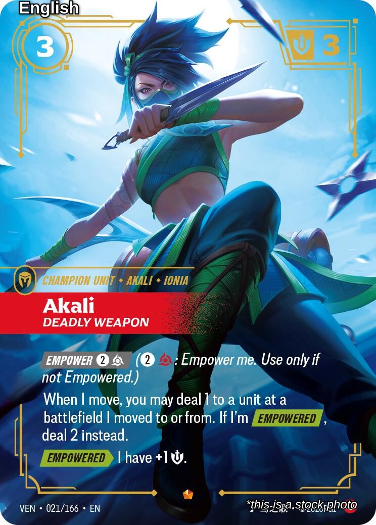 Akali, Deadly Weapon