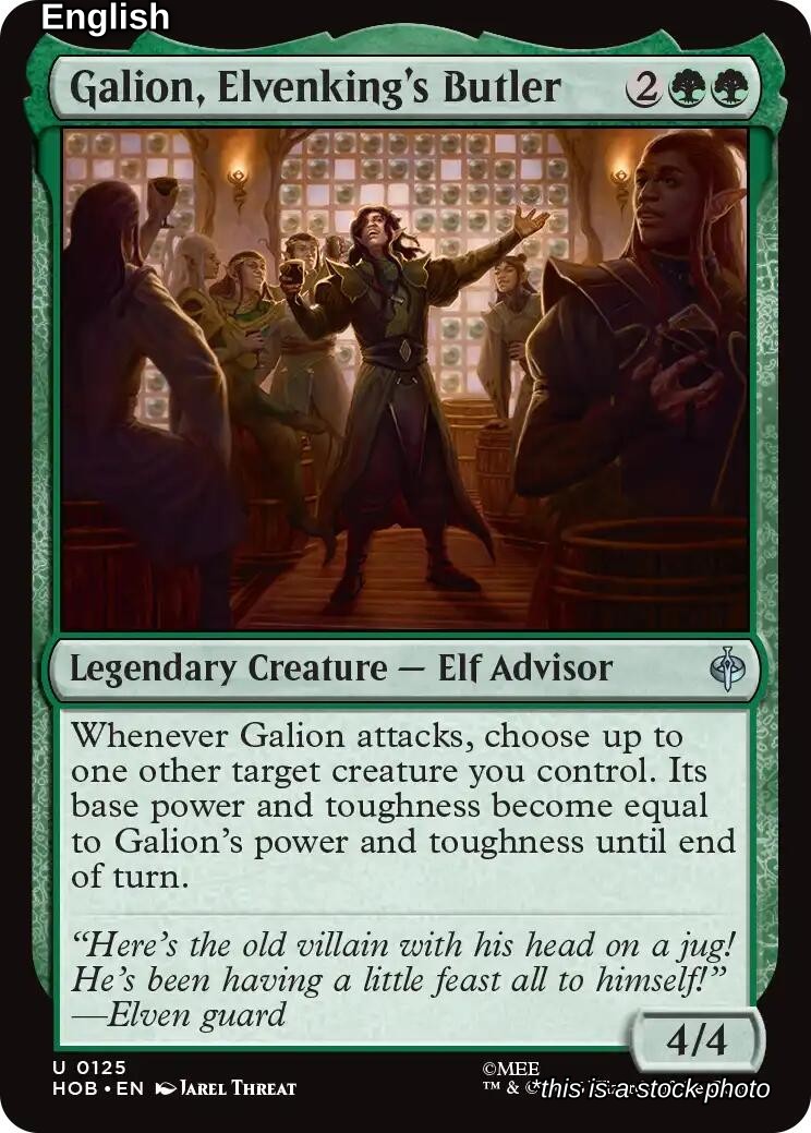 Galion, Elvenking's Butler