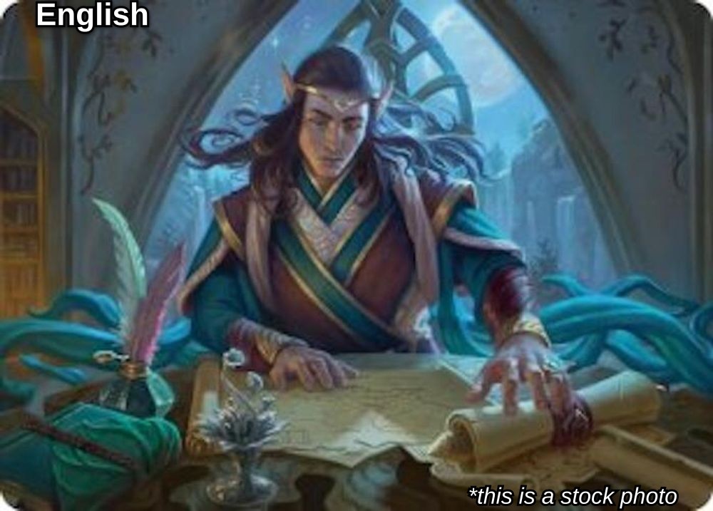 Elrond, Moon-Reader Art Card