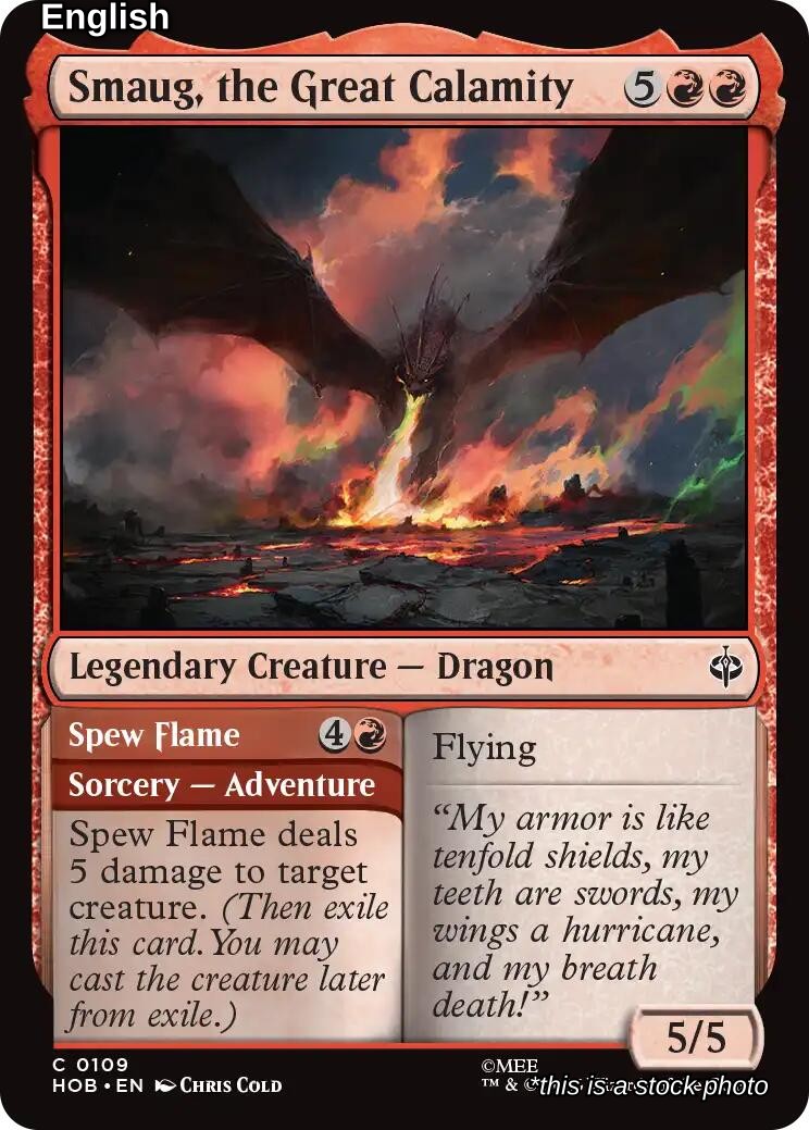 Smaug, the Great Calamity