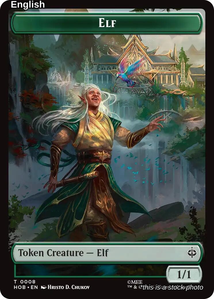 Elf // Treasure (0013) Double-Sided Token