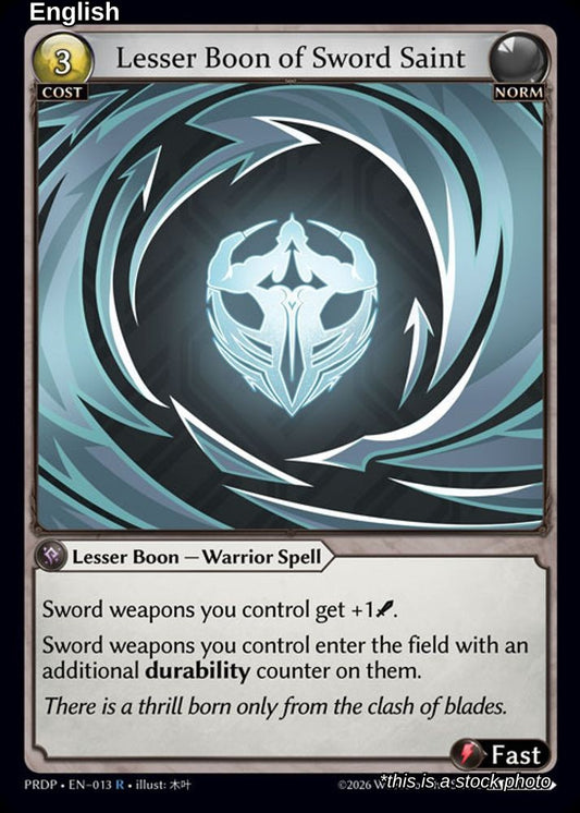 Lesser Boon of Sword Saint