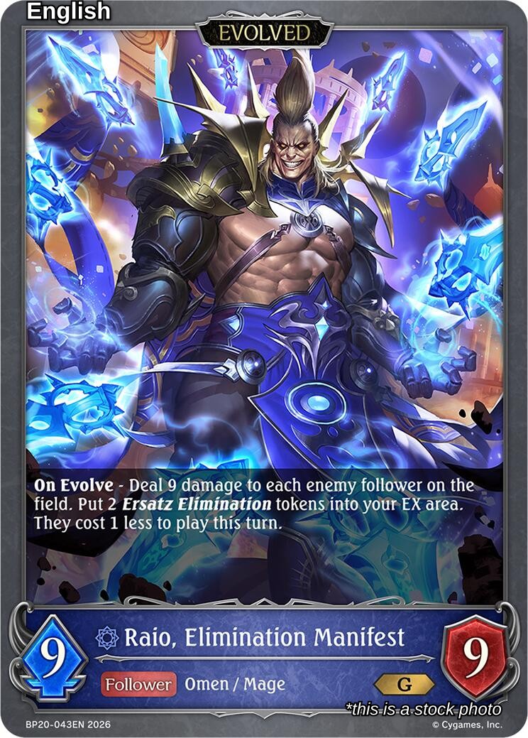 Raio, Elimination Manifest (Evolved)