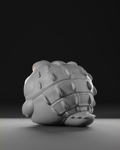 a large white object sitting on top of a table