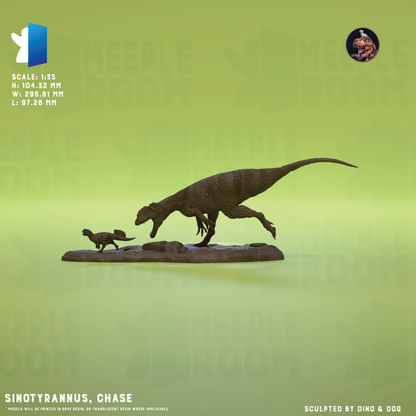 Sinotyrannus by Dino & Dog | Miniature | TTRPG | Unpainted | Print on Demand