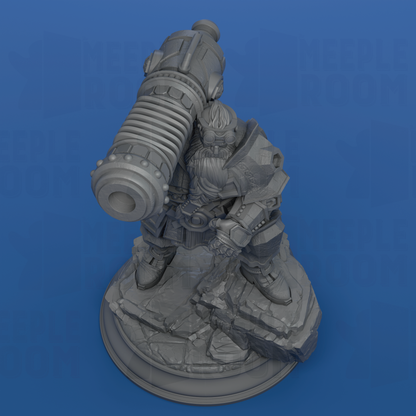 Rook, Dwarven Cannoneer by DM Stash | Miniature | TTRPG | Unpainted | Print on Demand