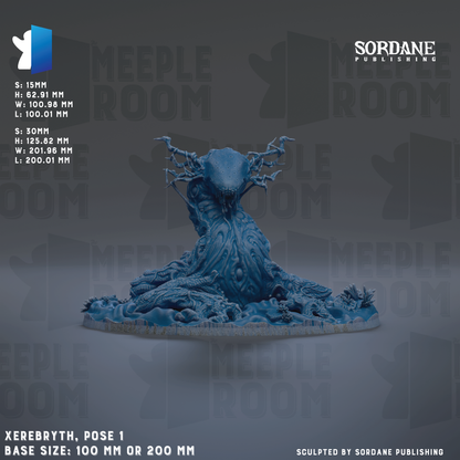 a blue plastic model of a creature on a table