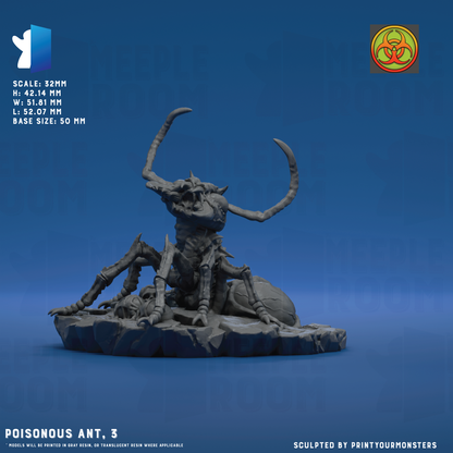 Poisonous Ant by PrintYourMonsters | Miniature | TTRPG | Unpainted | Print on Demand