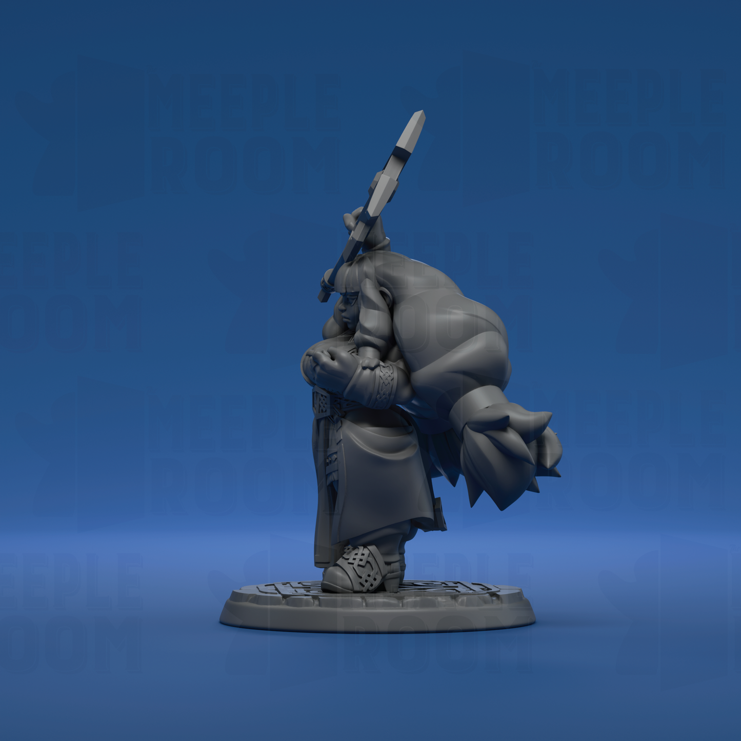 Lyri, Dwarf Mage by Twin Goddess Miniatures | Miniature | TTRPG | Unpainted | Print on Demand