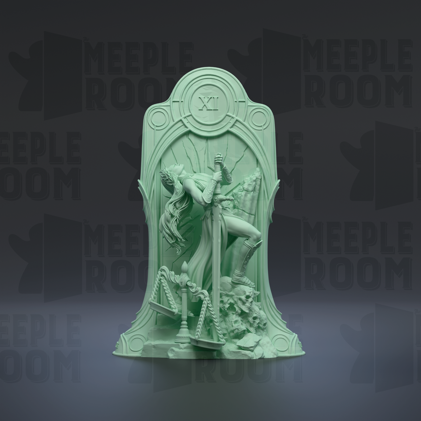 Tarot Arcana, Justice by Nerikson | Miniature | TTRPG | Unpainted | Print on Demand