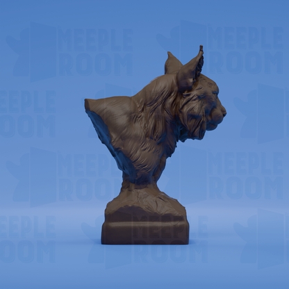 Eurasian Lynx, Bust by Animal Den Miniatures | Bust | Display Figure | Unpainted | Print on Demand