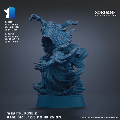 a blue statue of a wizard with a staff