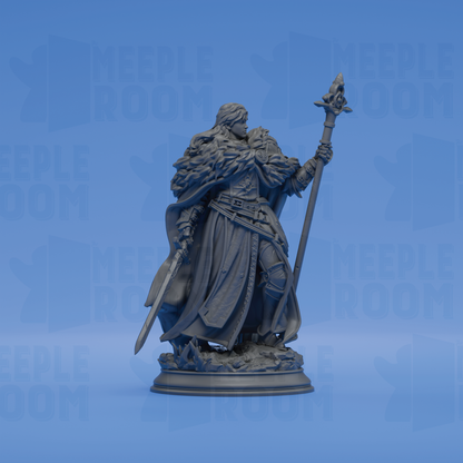 Silvia the Tearless, War Priestess by DM Stash | Miniature | TTRPG | Unpainted | Print on Demand