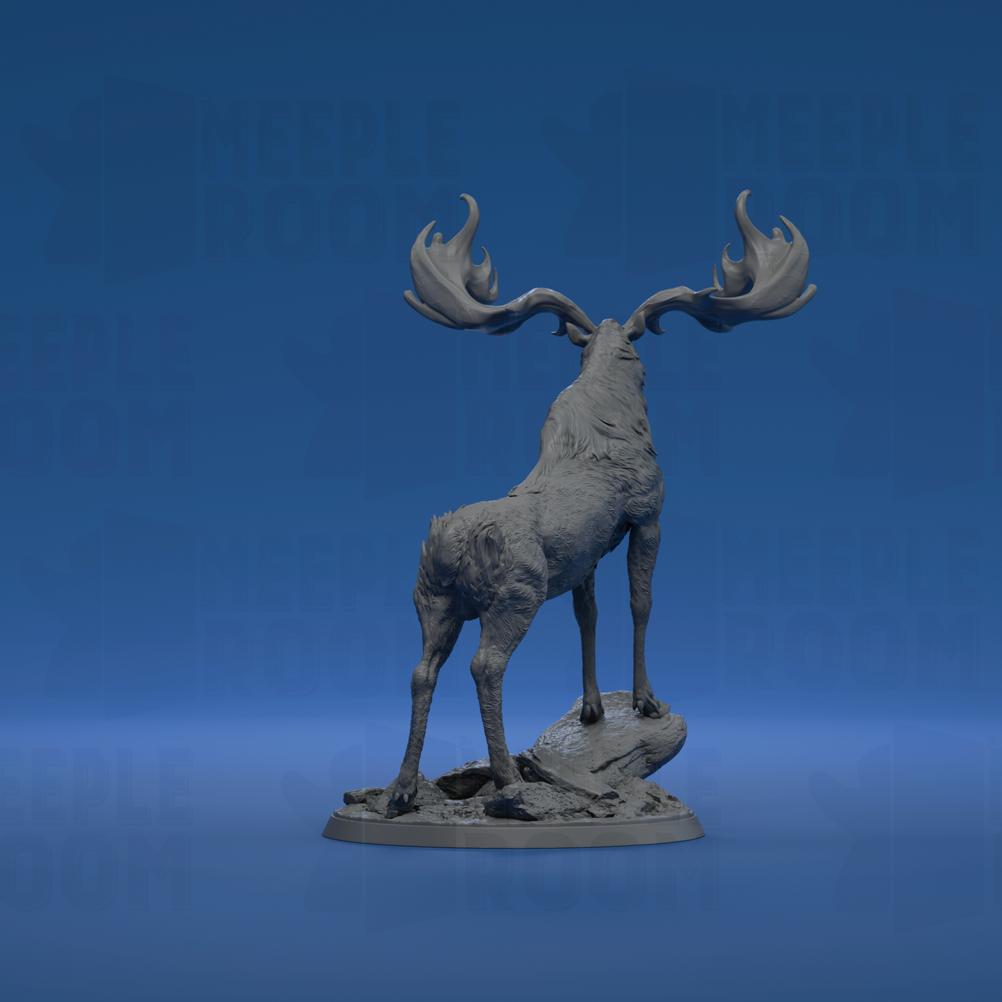 White-Stag Queen by Rescale Miniatures | Miniature | TTRPG | Unpainted | Print on Demand
