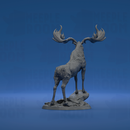 White-Stag Queen by Rescale Miniatures | Miniature | TTRPG | Unpainted | Print on Demand