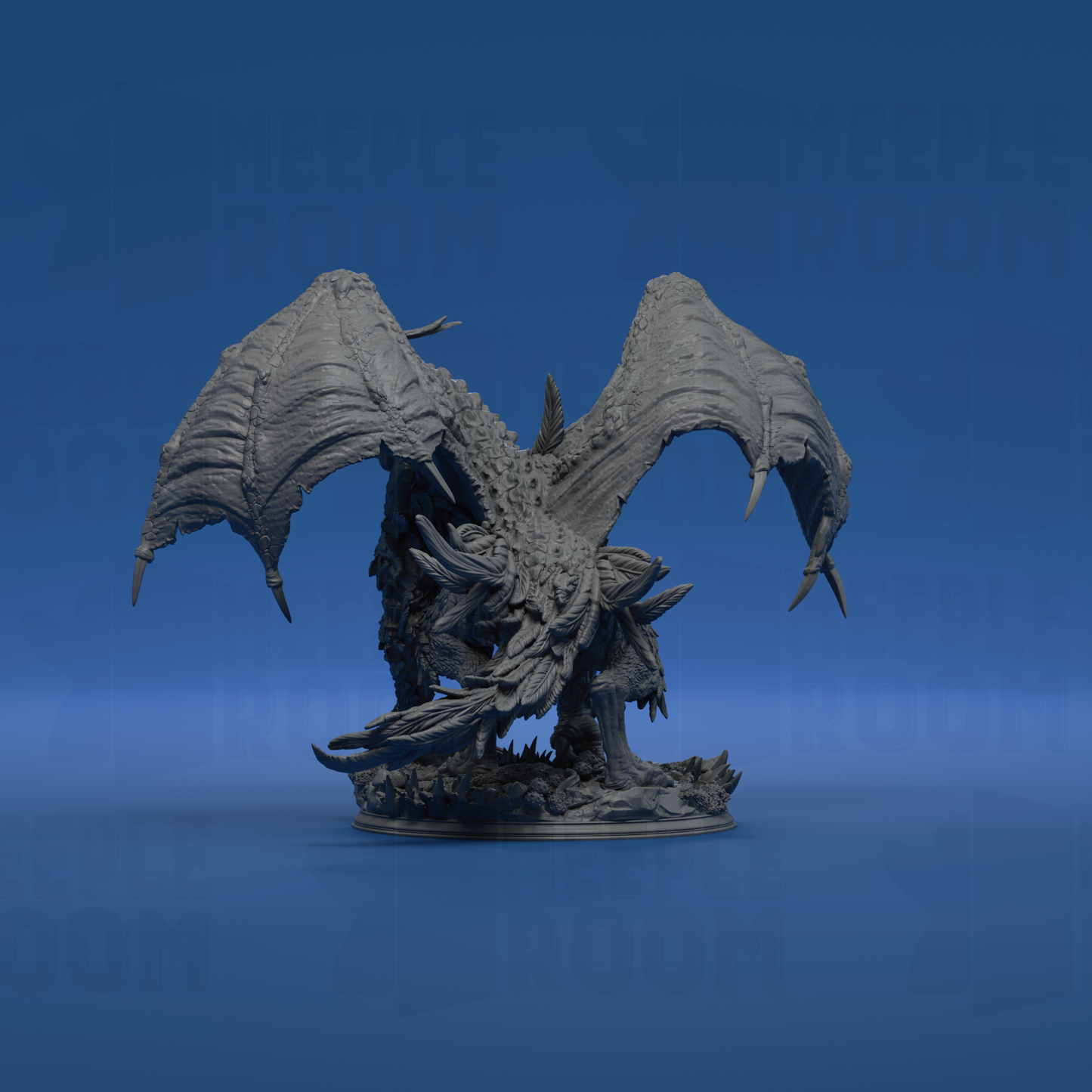 The Jabberwock, Monster of the Tulgey Wood by DM Stash | Miniature | TTRPG | Unpainted | Print on Demand