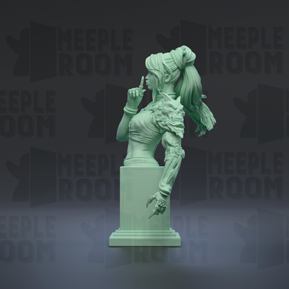 Neo Nixxi, Bust by Nerikson | Miniature | TTRPG | Unpainted | Print on Demand