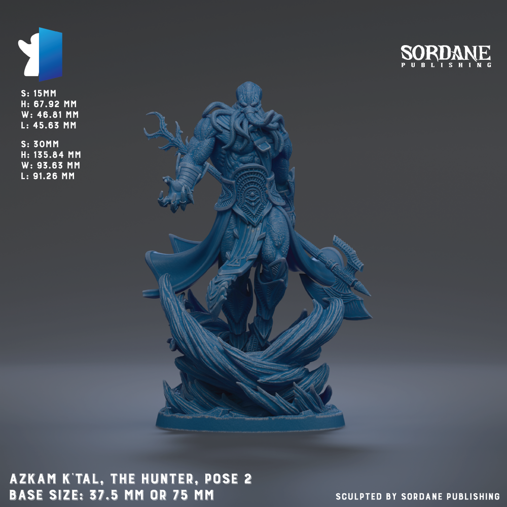 Azkam K Tal, the Hunter, pose 2