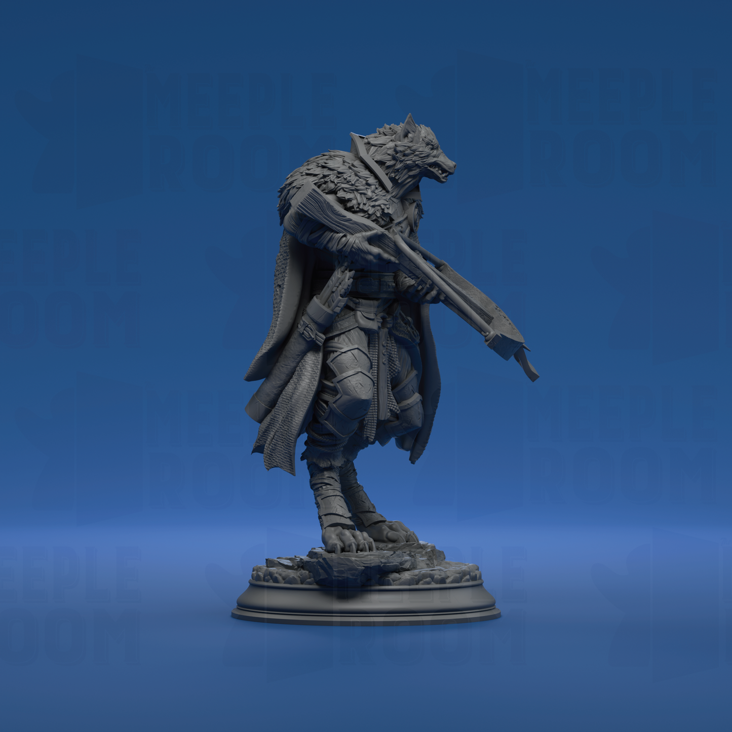 The Big Bad, Wolf Hunter by DM Stash | Miniature | TTRPG | Unpainted | Print on Demand