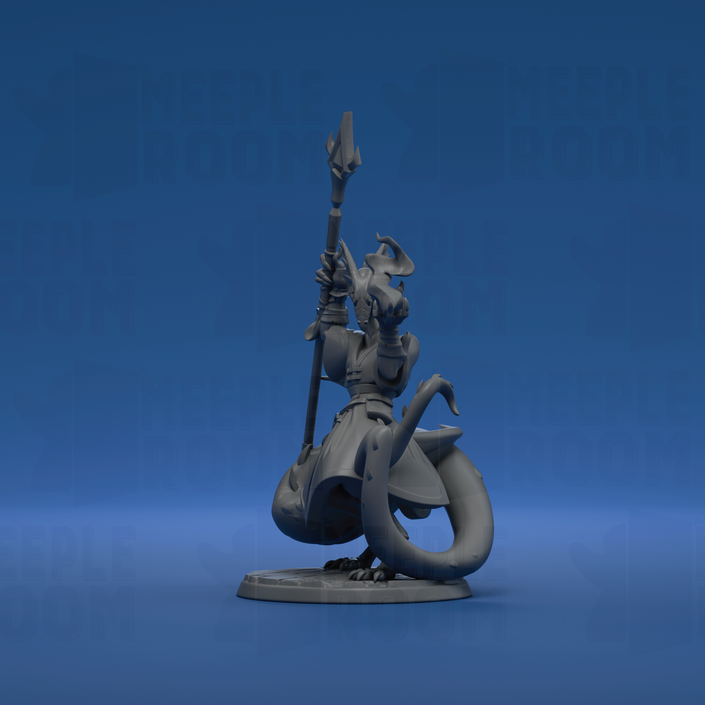 Balthazar, Dragonborn Necromancer by Twin Goddess Miniatures | Miniature | TTRPG | Unpainted | Print on Demand