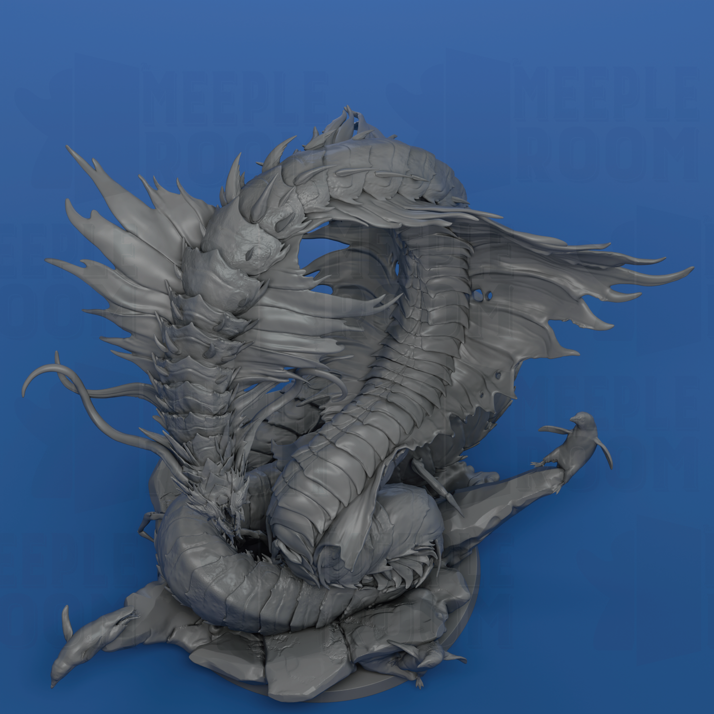Arctic Centipede by Rescale Miniatures | Miniature | TTRPG | Unpainted | Print on Demand