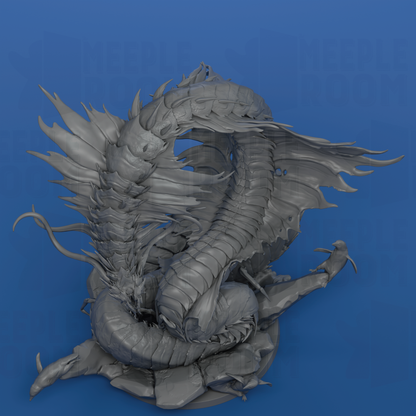 Arctic Centipede by Rescale Miniatures | Miniature | TTRPG | Unpainted | Print on Demand