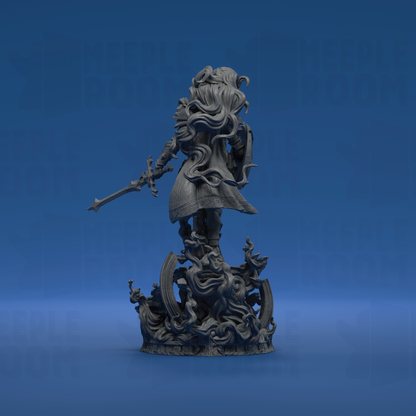 Knight of the Nebula by Witchsong Miniatures | Miniature | TTRPG | Unpainted | Print on Demand