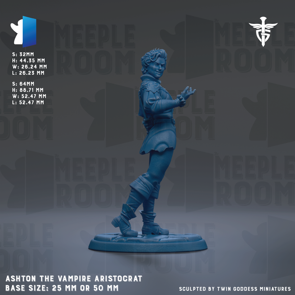 a statue of a person in a blue outfit, likely representing a character from a video game or other media. The statue is standing on a platform and appears to be made of a material that resembles metal or plastic. The background of the image is dark, which contrasts with the statue and makes it stand out. The image does not contain any text or other objects, and the statue is the main focus of the image.